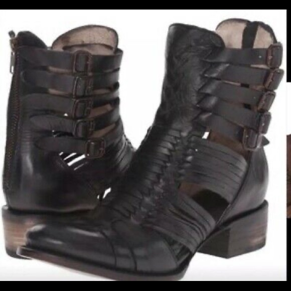 Free birds by Steven Sally Haurache black booties size 10 - Picture 10 of 14